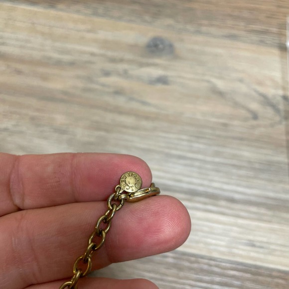 J Crew Tortoise Brown Beaded Crystal Statement Necklace - Picture 6 of 7